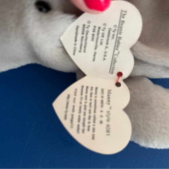 Rare 1995 Retired Ty Beanie Baby Manny The Manatee - Picture 4 of 5